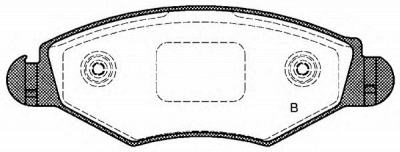 OPEN PARTS bpa064320 -  Комплект тормозных колодок, дисковый тормоз